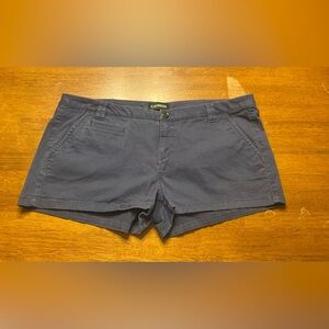 Express Women's Dark Blue Chino Shorts 2 inch, Size 12